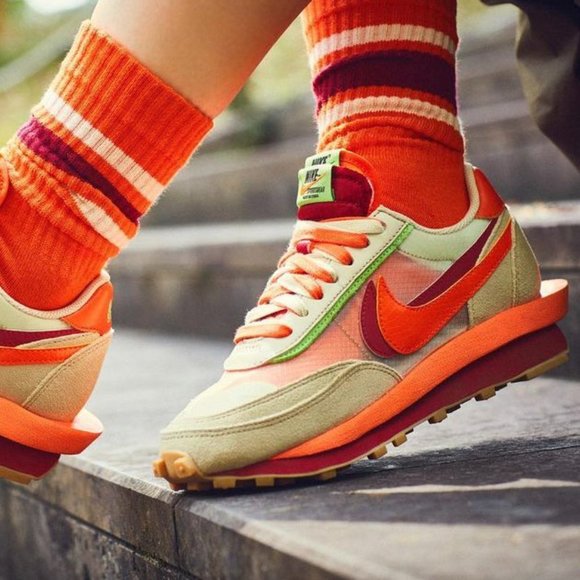 CLOT Clot x Sacai x Nike LDWaffle (orange) - Limited Edition - Picture 7 of 8